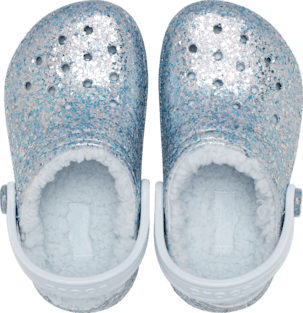 Toddlers Classic Dazzle Glitter Lined Clog