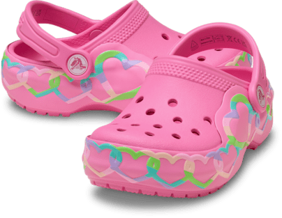 Toddler Classic Heart Lights Clog