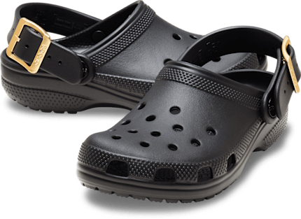 Kids' Classic Metallic Buckle Clog