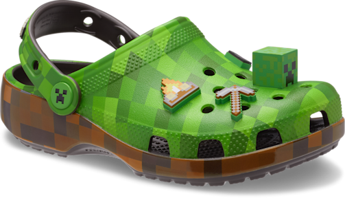 Kids’ Minecraft Green Classic Clog