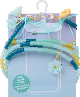 Floral and Pearl Crossbody Phone Chain