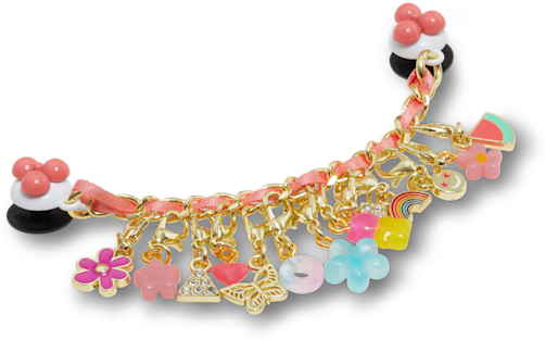 Pink Adjustable Charm Chain