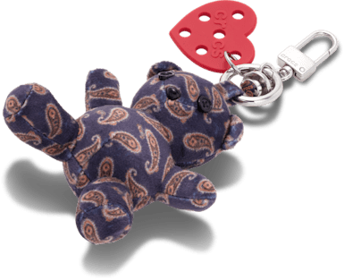 Paisley Bear Bag Charm