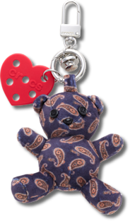 Paisley Bear Bag Charm
