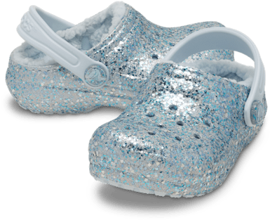 Toddlers Classic Dazzle Glitter Lined Clog