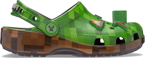 Kids’ Minecraft Green Classic Clog