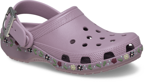 Classic Floral Buckle Clog