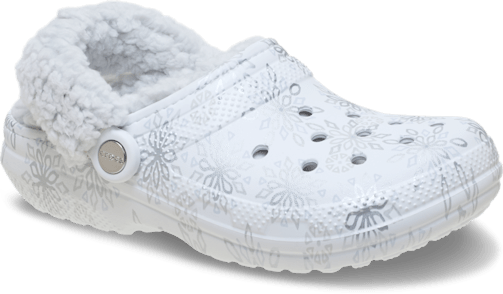 Classic Fleece Lined Metallic Snowflakes Clog