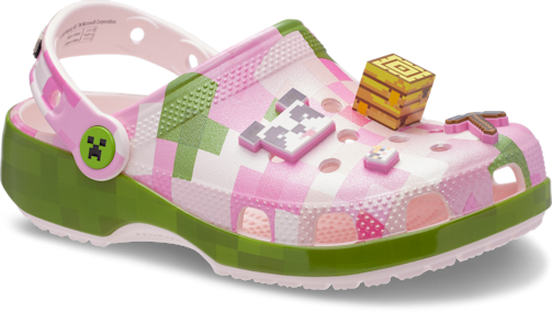 Kids’ Minecraft Pink Classic Clog