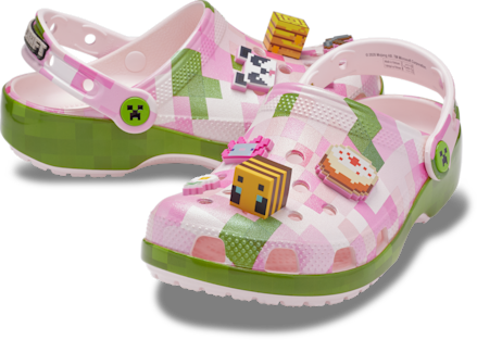 Kids’ Minecraft Pink Classic Clog