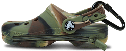 Classic Marbled Clog Pouch Bag Charm