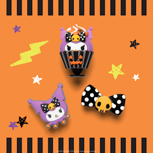 Crocs Collectibles Sanrio® Halloween 3 Pack Jibbitz™ Charms Blind Box