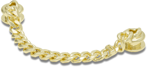 Gold Flat Curb Chain